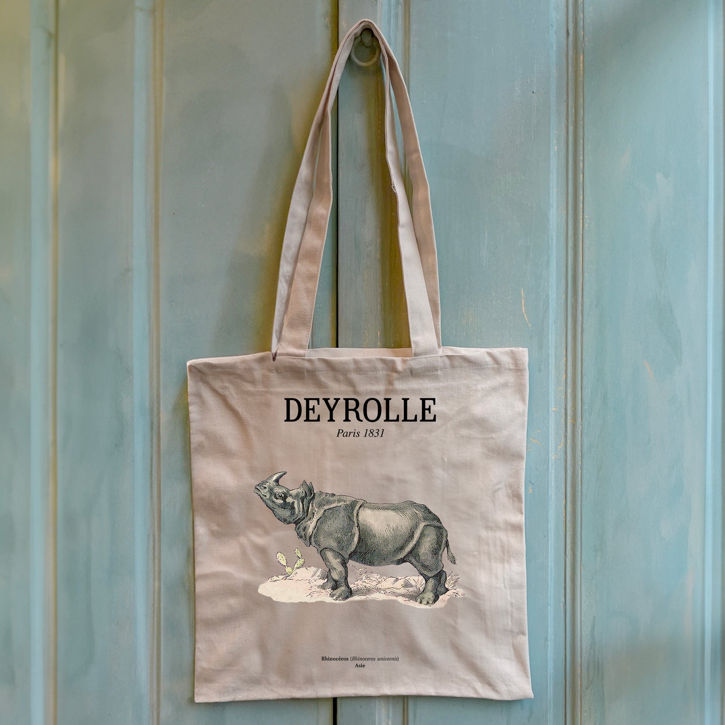 Tote bag Rhinocéros