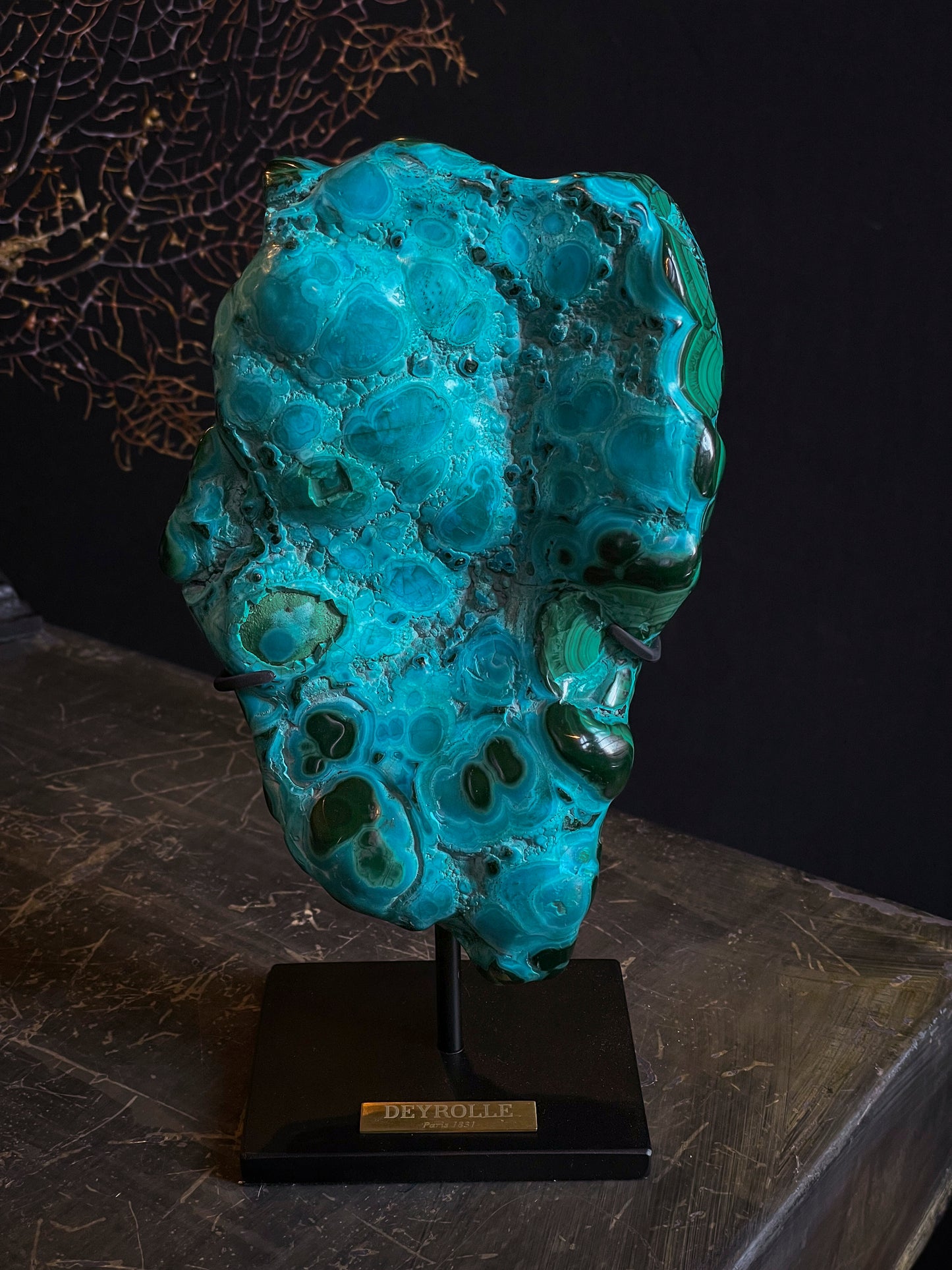 Malachite et Chrysocolle soclee