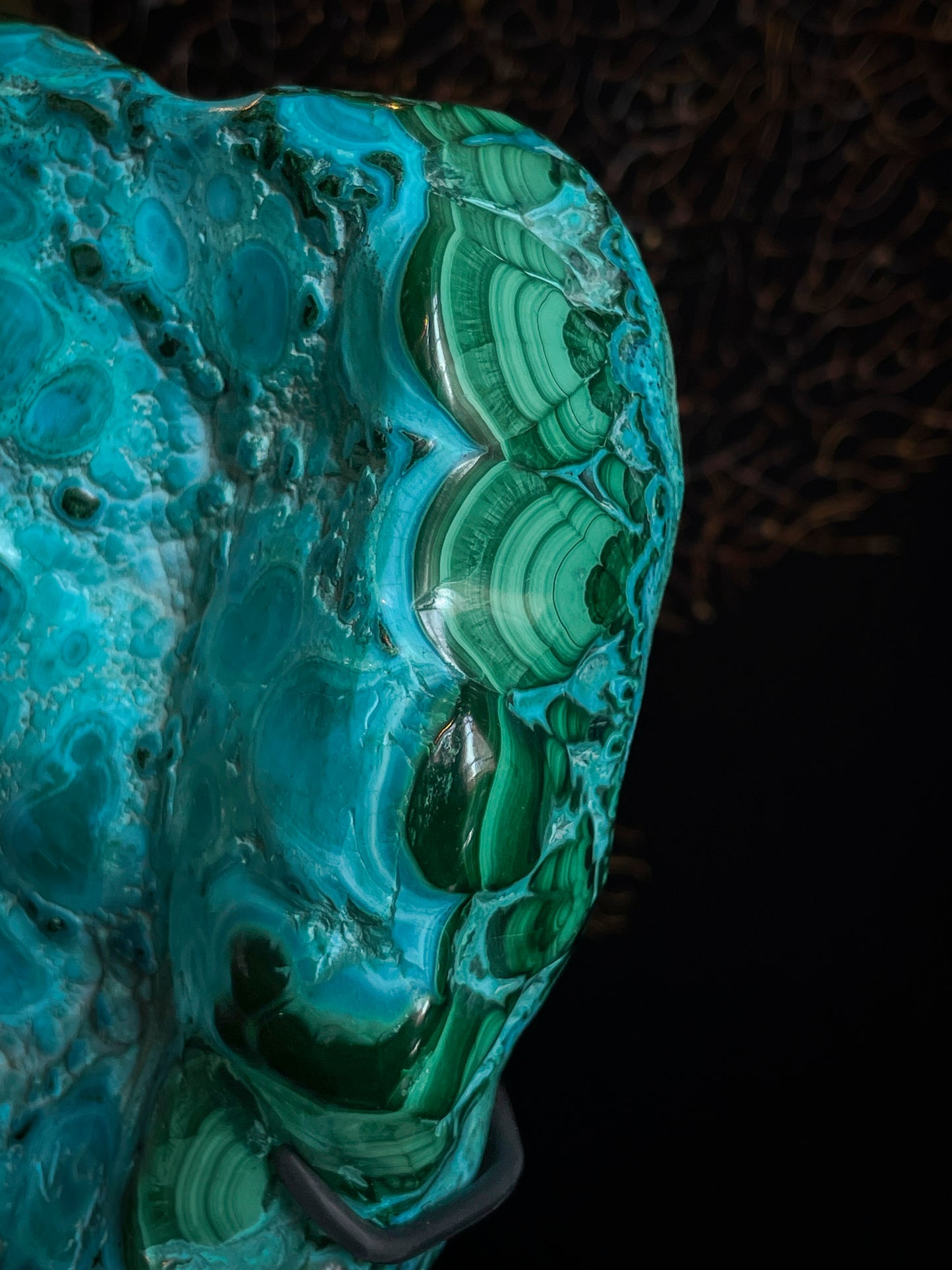 Malachite et Chrysocolle soclee