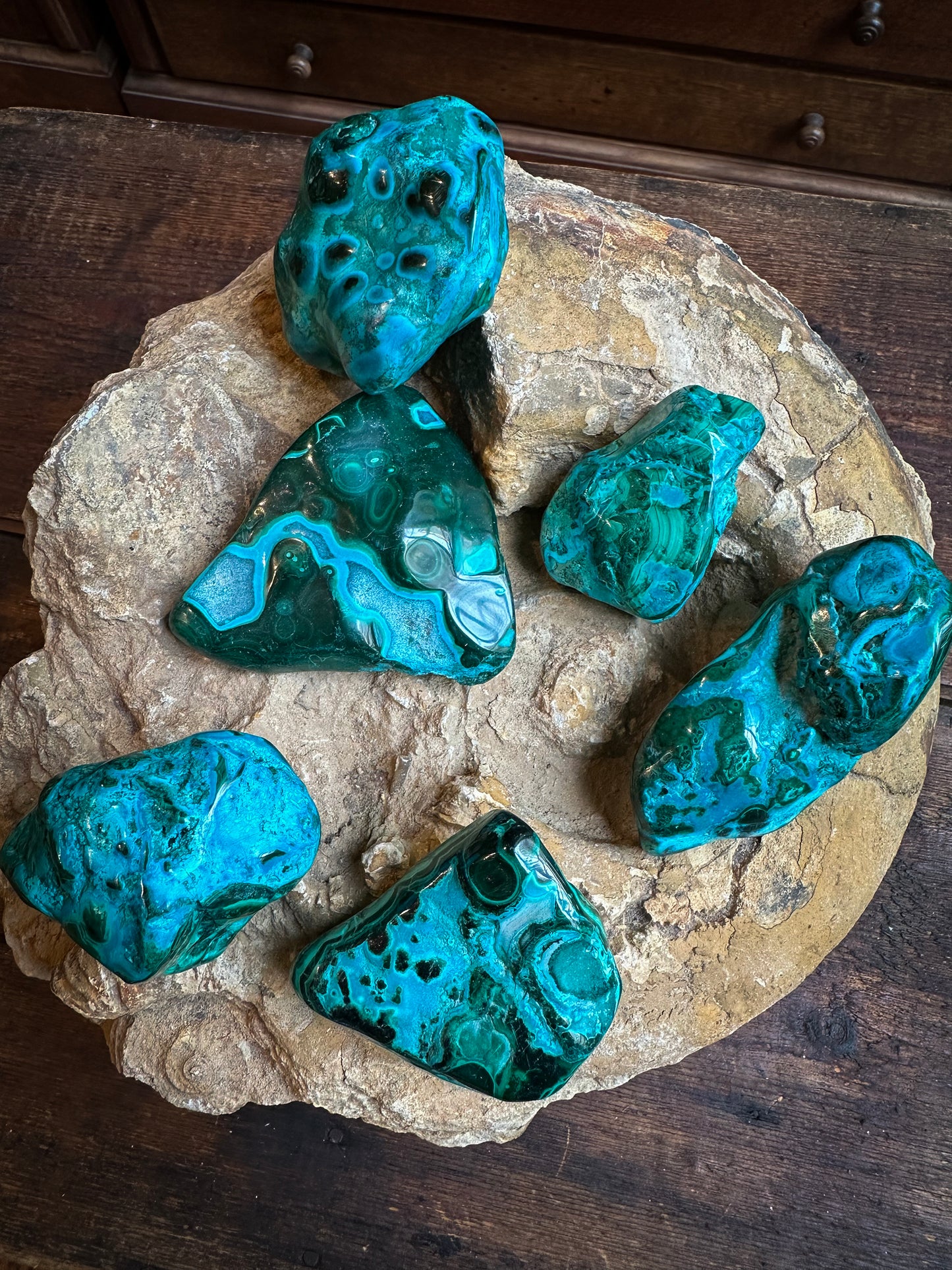 Malachite et chrysocolle S
