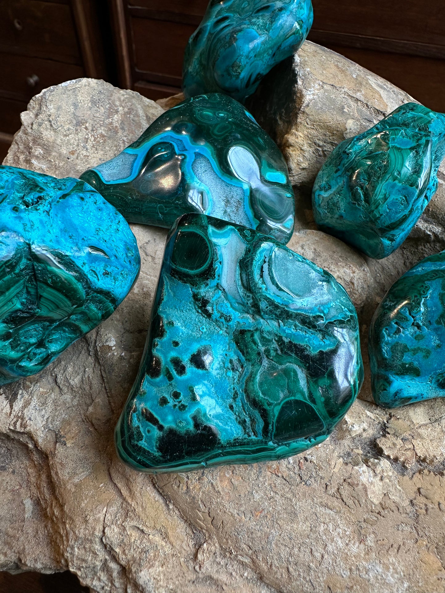 Malachite et chrysocolle S