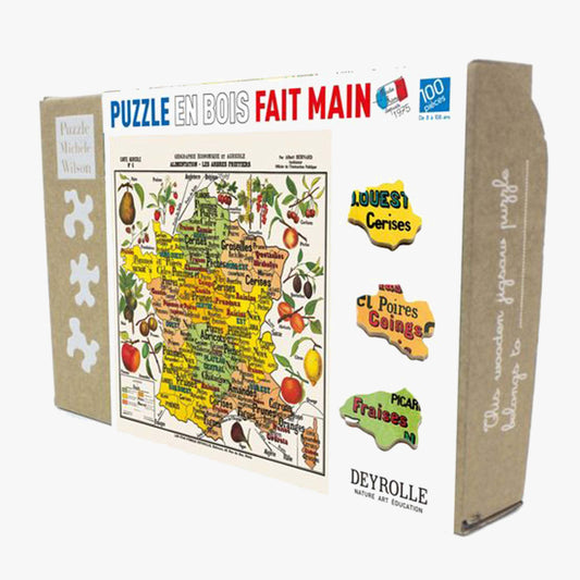Puzzle: Map of France of Fruits - DEYROLLE