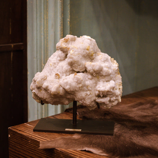Aragonite and sulfur