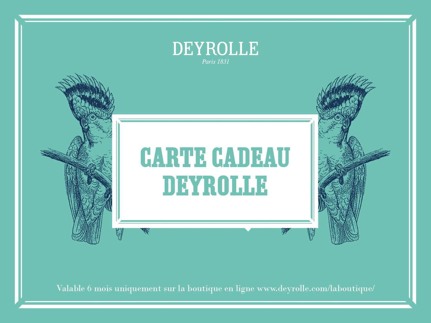 Deyrolle gift cards