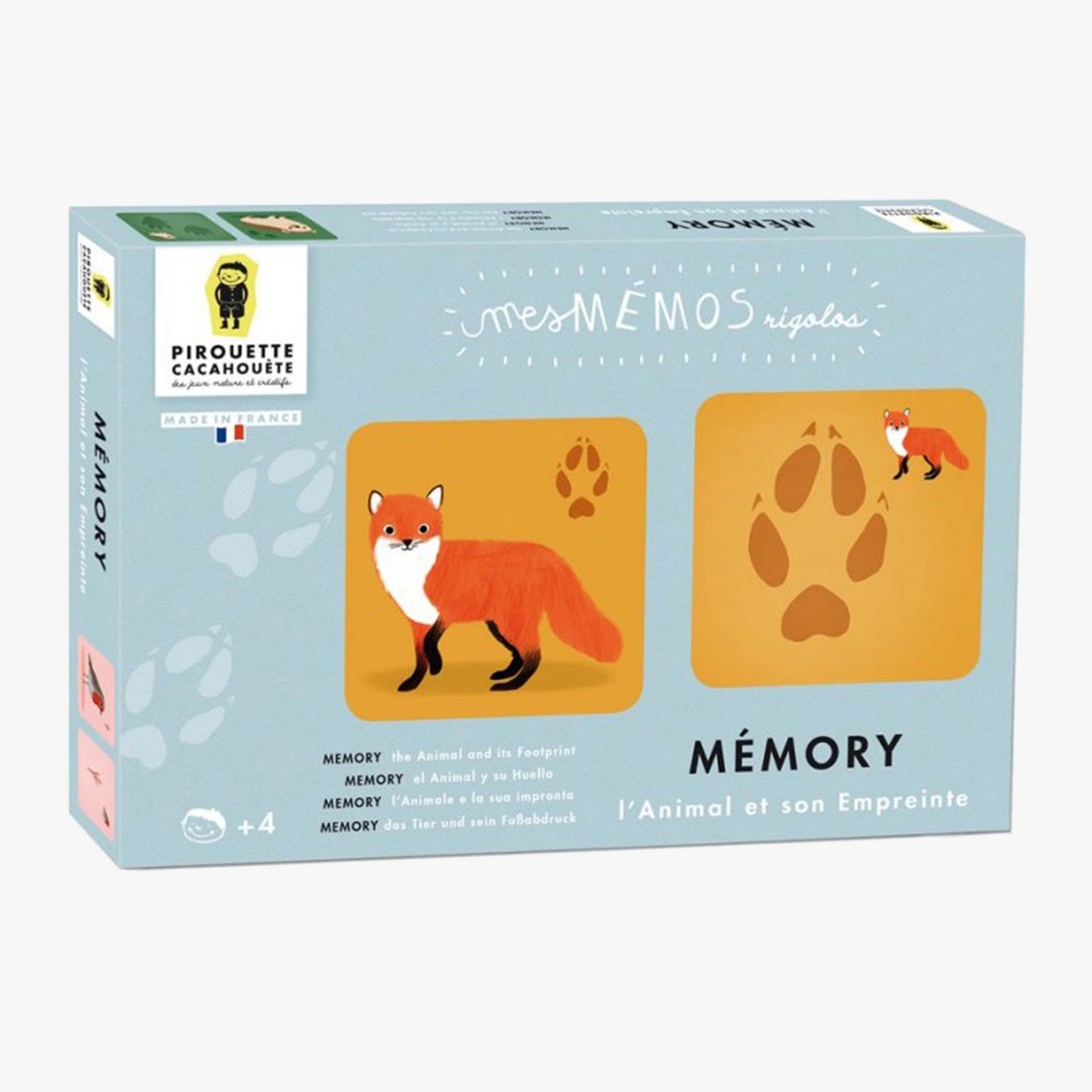 Mémory "L'animal et son empreinte"