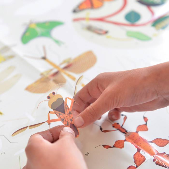 Giant poster "Insects" + 44 insect stickers