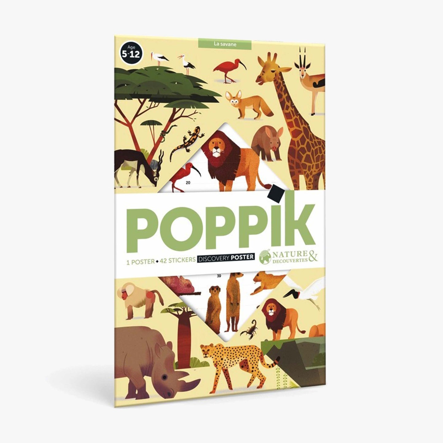 Poster géant "La savane" + 42 stickers