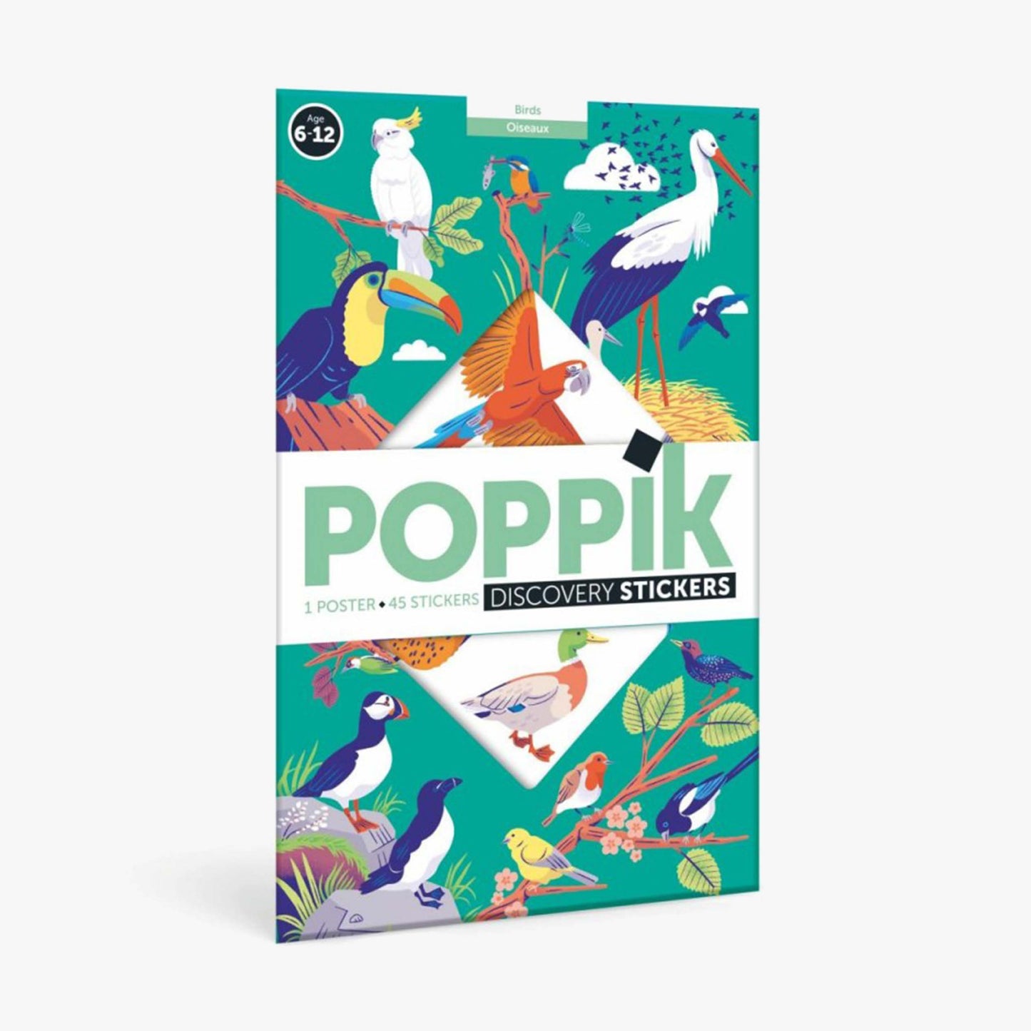 Giant poster "Birds" + 45 insect stickers