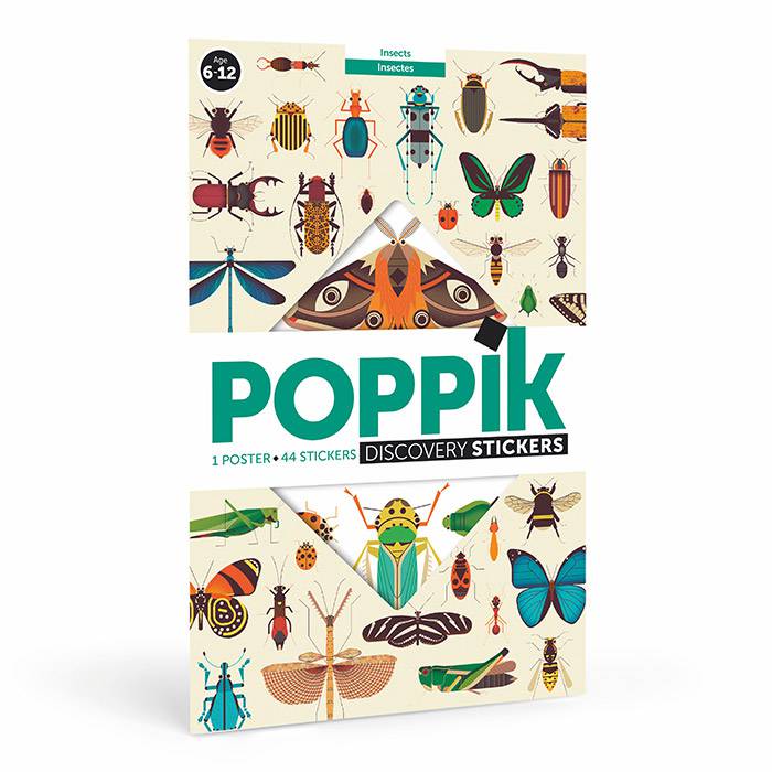 Giant poster "Insects" + 44 insect stickers