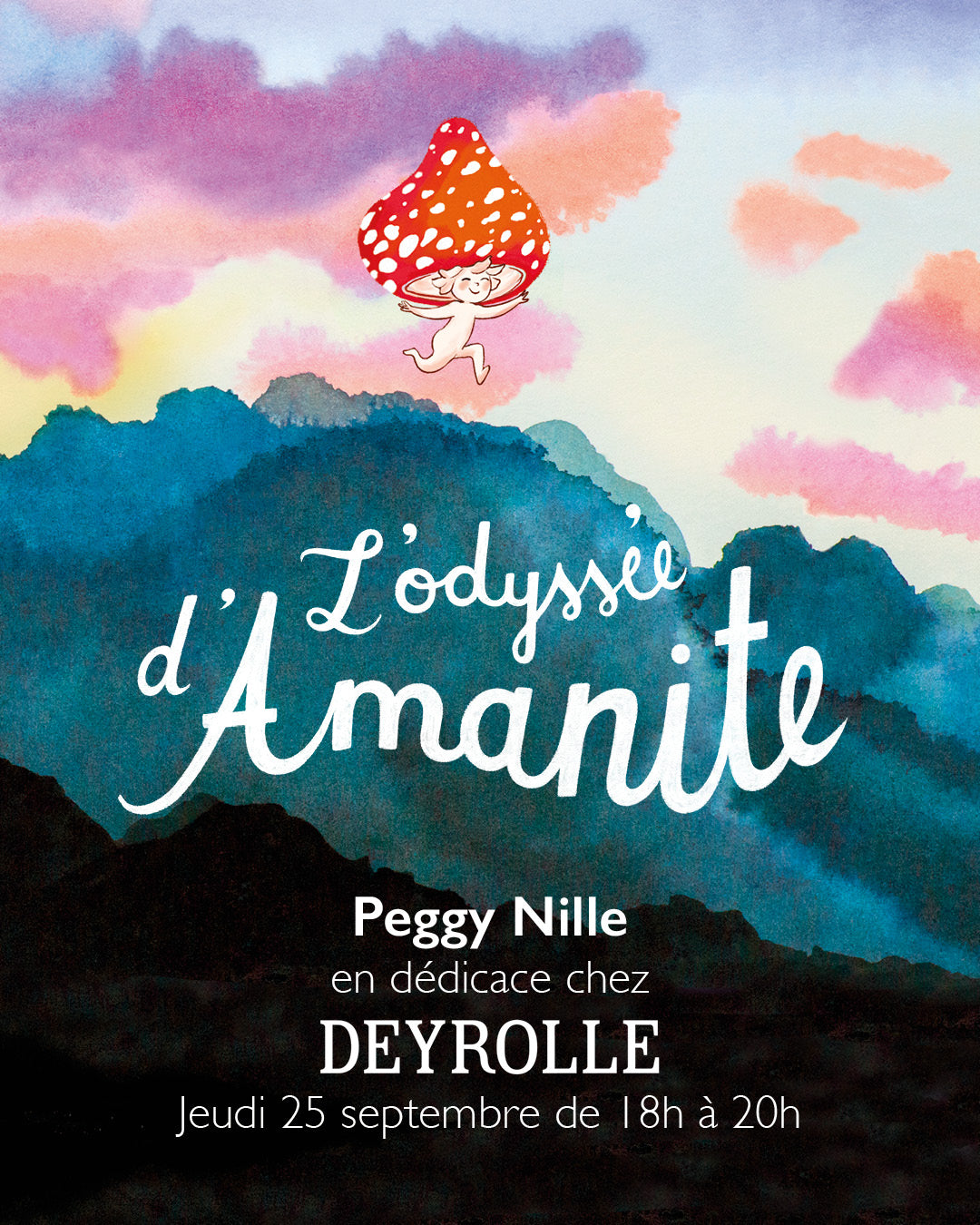 Signature de L’Odyssée d’Amanite” de Peggy Nille chez Deyrolle