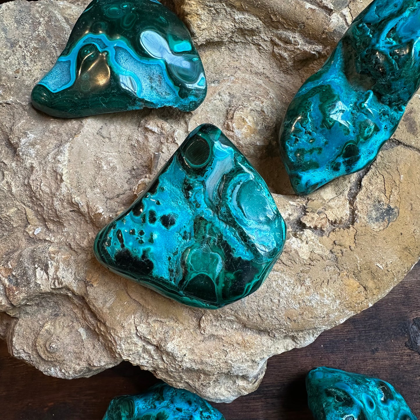 Malachite et chrysocole S