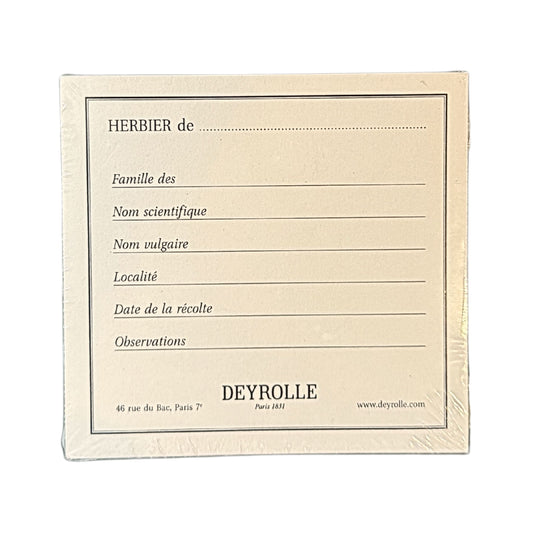 Etiquettes à Herbier