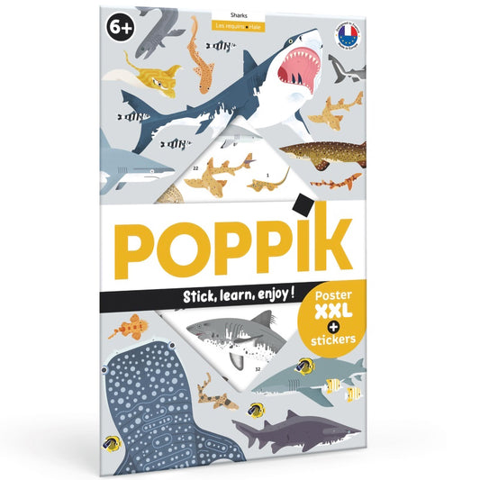 Poster "Requin" Poppik + stickers